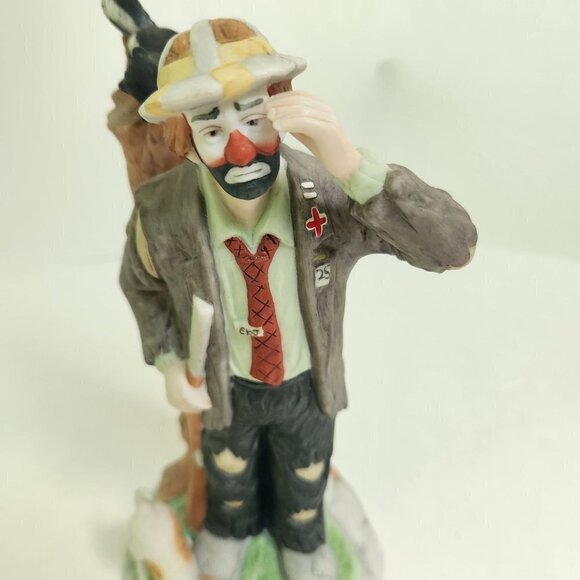 Emmett Kelly Jr Exclusively From Flambro Clown Hunter With Skunk 1990s - Picture 2 of 8